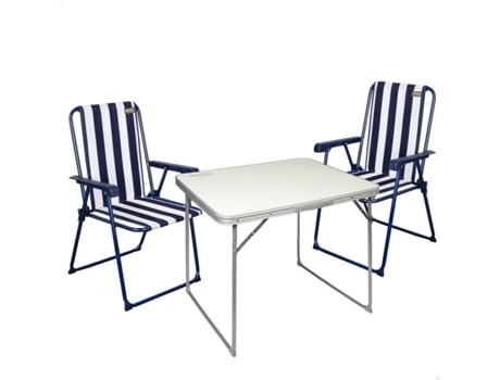 Mesa ACTIVE Set Mesa 80x60x70 cm + 2 Sillas plegables 53x47x40/85 cm