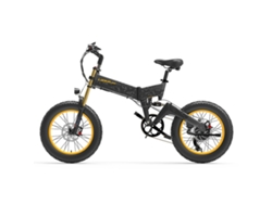 Bicicleta eléctrica Lankeleisi X3000 Plus con neumáticos de 20 pulgadas, motor de 1000 W y batería de 48 VE y 17,5 Ah.