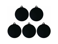 Juego de 5 alfombrillas protectoras para placas de inducción eléctricas, antideslizantes, color negro