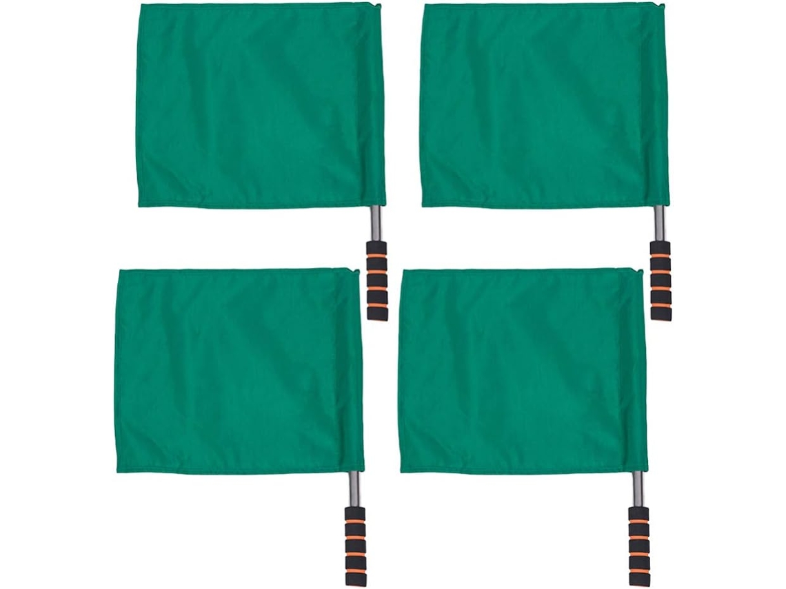 4 Banderas De Árbitro De Acero Inoxidable Con Asa