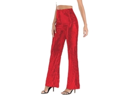 2026-leggings De Metal Brillante Con Pierna Campana Para Mujer, Pantalones Altos Sexy De Moda Retro