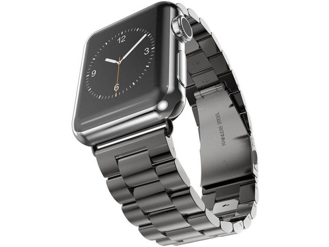Pulseira De Aço Inoxidável Preta De 45 Mm Para Apple Watch Series 7