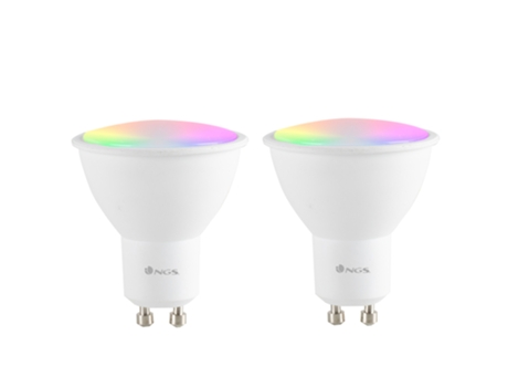 Conjunto de 2 Bombillas NGS Gleam510Ct 5W Gu10 460Lm App/Alexa/Google Control