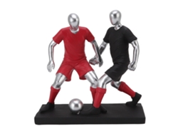 Estatua De Jugador De Fútbol Resign Escultura Miniatura Figura Decorativa Para Ornamentos De Fútbol Y Fútbol Sala