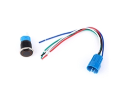 Interruptor Pulsador Redondo De Metal Impermeable Para Coche Y Motocicleta, 12 V Cc, 16 Mm, Rojo, Verde, Amarillo, Azul.