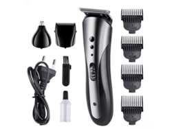 Cortapelos multifuncional lavable con cuchilla afilada, recortadora eléctrica para barba y rostro masculino.