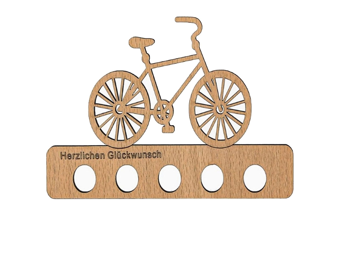 Caja De Dinero Para Ciclistas, Regalo De Cumpleaños, Monedero Con 5 Agujeros, Regalos Únicos De Artesanía En Madera, Regalo Para Ciclistas.
