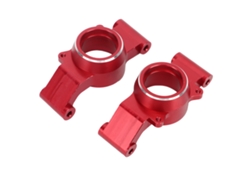 Soporte de buje trasero RC de aluminio CNC flexible y portátil para Traxxas 1/5 rojo (par)