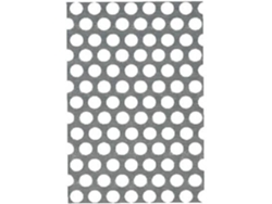 Chapa aluminio perfurada redonda 200 x 1000 x 0,8 - 468200