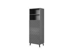Mueble Abeto 60x40x176,5 Cm Grafito/Grafito Brillante Cama Meble