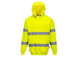 Sudadera con capucha de alta visibilidad ideal para el trabajo y actividades al aire libre / Amarilla / M Portwest