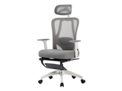 Silla de Oficina SEVEN COMFORT Reposabrazos y reposacabezas regulables con reposapiés, 135