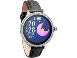 Reloj inteligente con monitor de presión arterial y frecuencia cardíaca, IP68, resistente al agua, pantalla táctil, rastreador de actividad física Bestvite (negro)