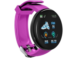 Reloj inteligente redondo D18s con monitor de frecuencia cardíaca y presión arterial, pulsera de fitness impermeable Ly Ebike