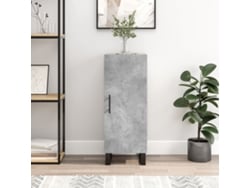Aparador De Madera Contrachapada Gris Hormigón 34,5x34x90 Cm