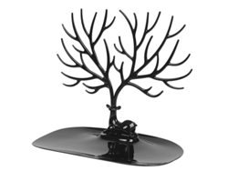 2026-puesto De Joyería Ciervo, Árbol De Deco Con Cuernos, Negro, Para Collares Pulseras Anillos Pendientes