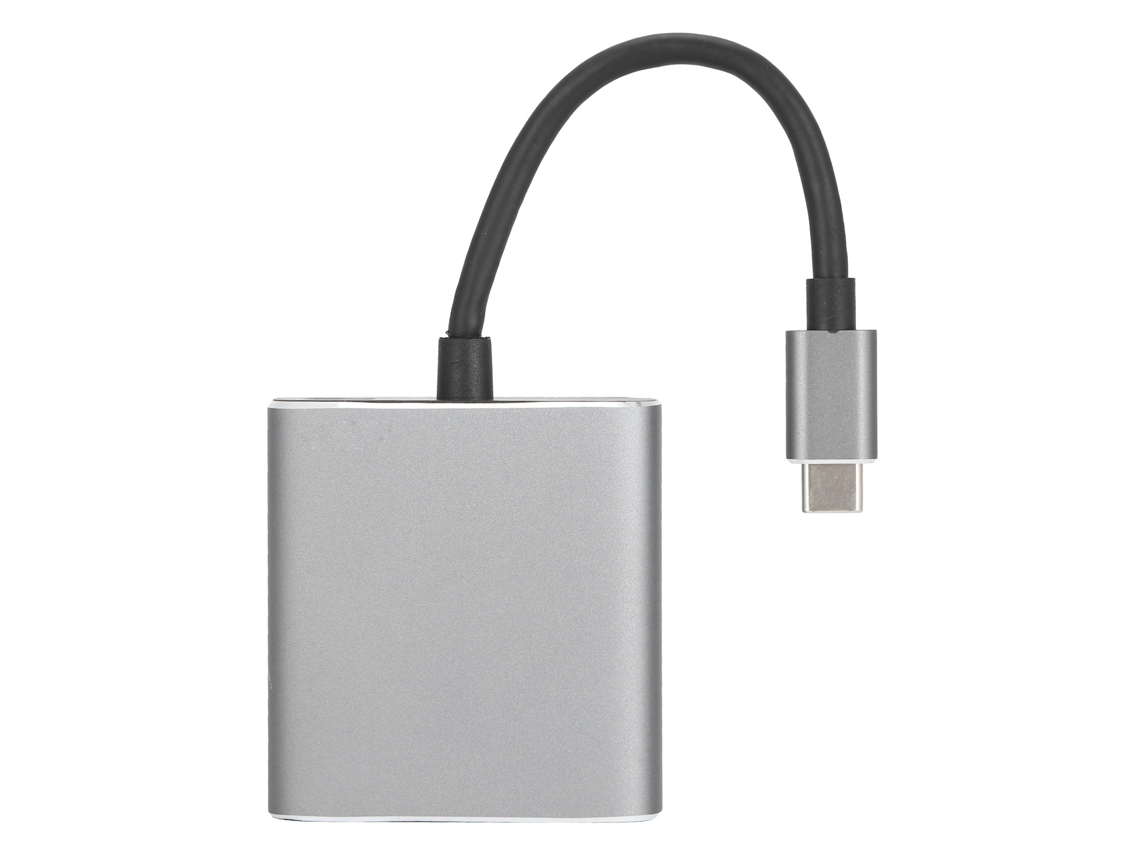 Adaptador USB C 3 en 1 con HDMI 4K y PD3.0