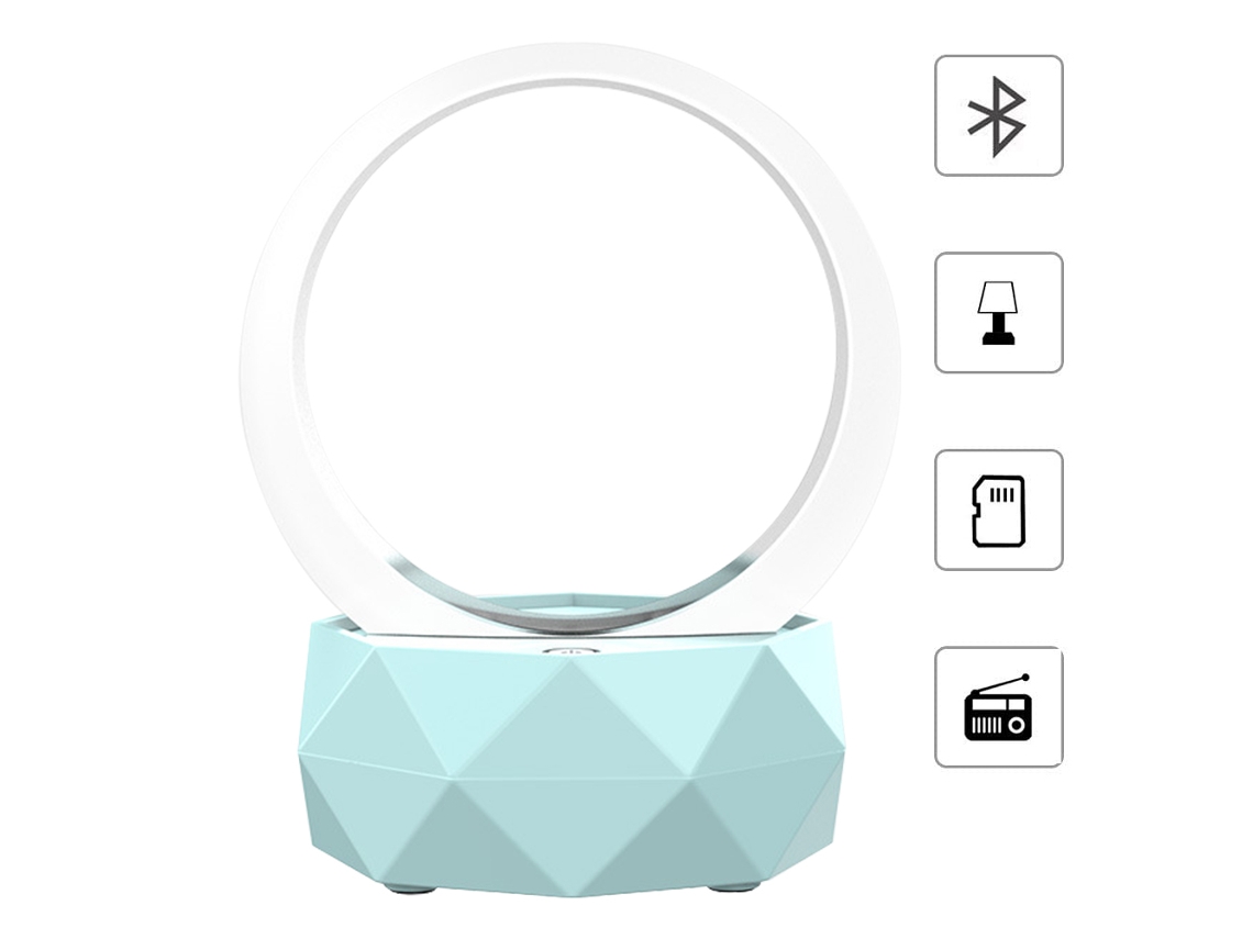 MEOIRUERY Altavoz Bluetooth Portátil con Luces LED Modos de Luz para Smartphone, Ordenador y Otros Dispositivos Bluetooth