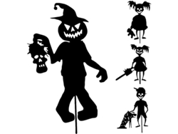 2026altiro-letreros Metálicos Para Jardín Con Simpáticos Zombis Y Fantasmas, Decoraciones Espeluznantes Para Exteriores De Halloween 2022
