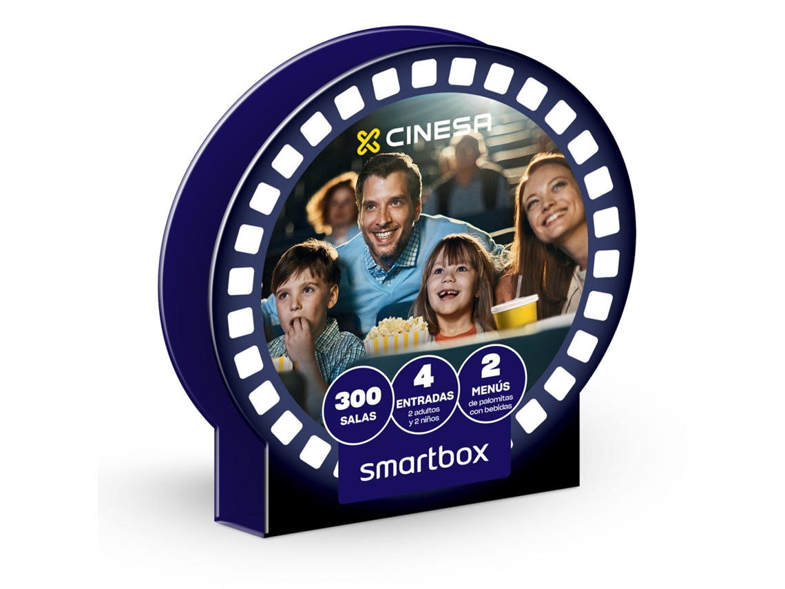 Caja Regalo SMARTBOX 4 entradas de cine para 2 adultos y 2 niños