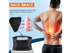 Lsport Cinto Esportivo Design Ergonômico Antiderrapante Proteção Coluna Lombar Hérnia Disco Ciática Recuperação Lesões Almofada Lombar