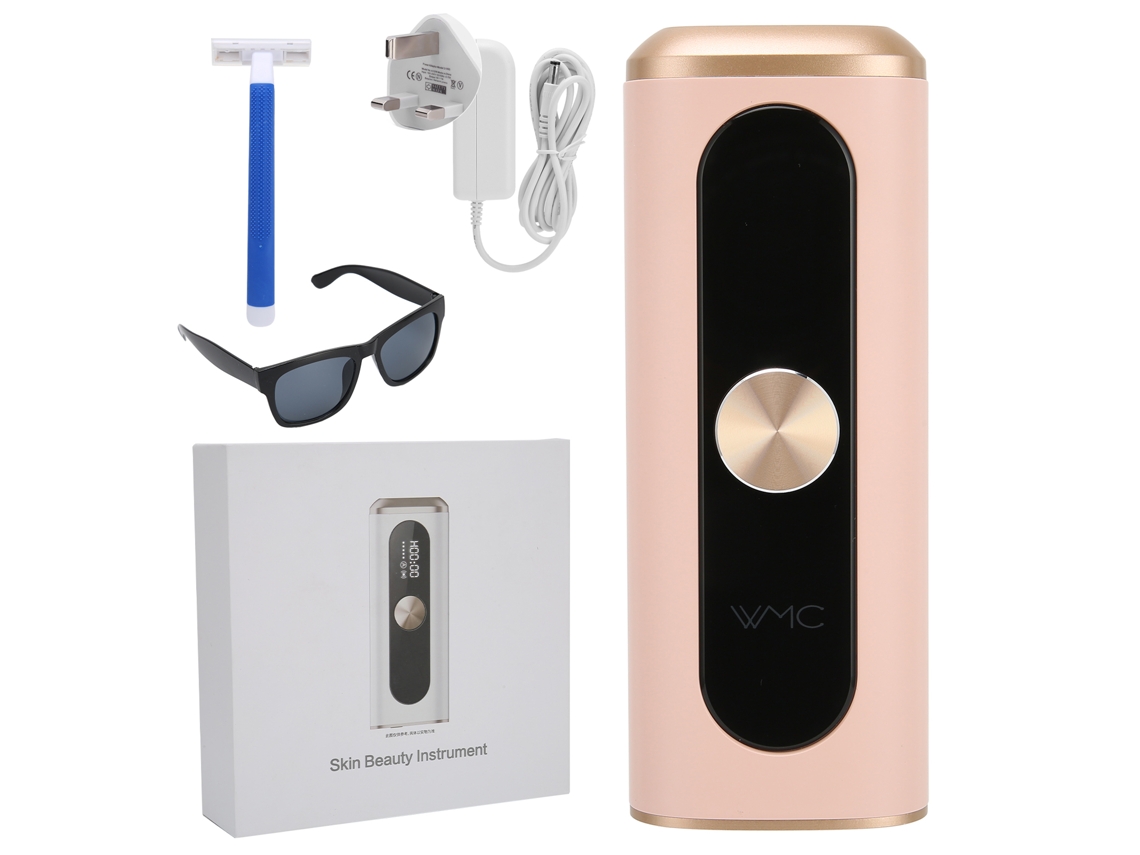 Dispositivo De Depilación Corporal Profesional Painless Hair Remover 5 Niveles De Luz 110-240v Plug Uk Rosa