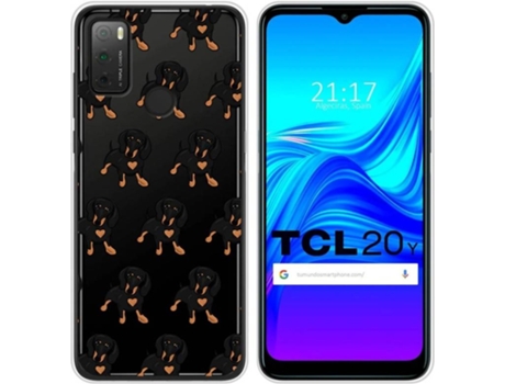 Carcasa TCL 20Y TUMUNDOSMARTPHONE Dibujos Transparente Perros 10 Multicolor