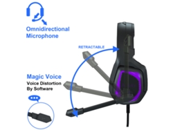 Auriculares Para Juegos Anivia Mh602 Supraaurales Con Micrófono, Cancelación De Ruido Y Diadema Suave De 3,5 Mm.