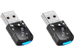 2 Adaptadores Usb Ax900 Wifi 6 Bluetooth 5.4, Dongle Receptor 2 En 1 Sin Conexión A La Red.