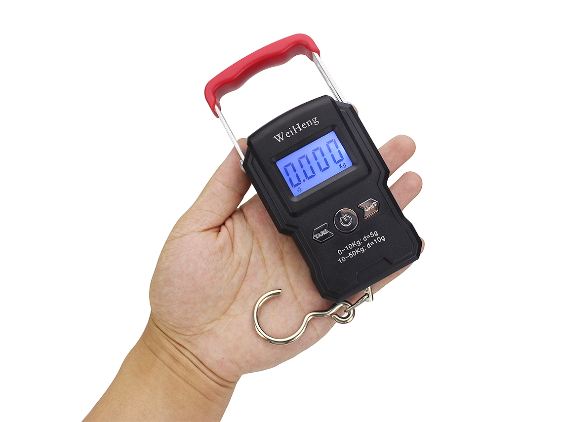 2026rebe-báscula Digital De Pesca Con Gancho Colgante 50kg Lcd Escala Portátil Para Peso De Maletas Y Peces