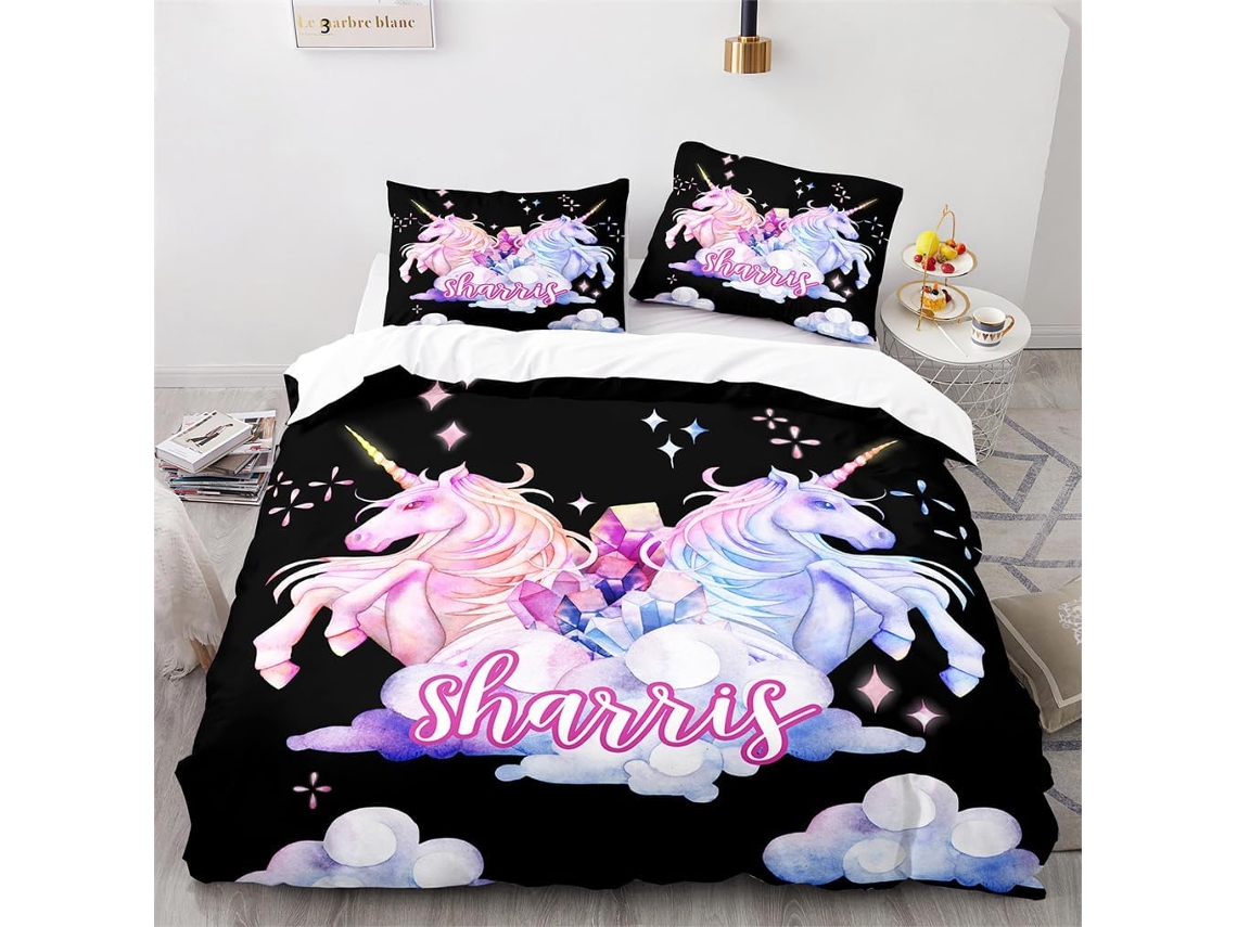 Funda Nórdica Diseño Niños Niñas Adolescentes Juego Ropa Cama Funda Almohada Juego 140x200 Cm 65x65