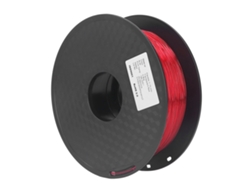 Hilo Tpu 1.75mm 1kg Flexible Sin Atascos Paquete Para Impresora 3d Fdm Consumibles Rojo Transparente