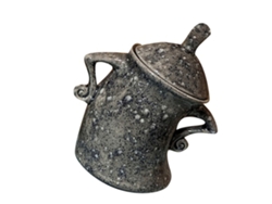 Tarro de cocina de resina sintética gris para condimentos y aderezos