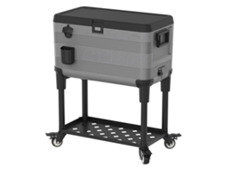 Refrigerador portátil con mesa - 70 L - Gris