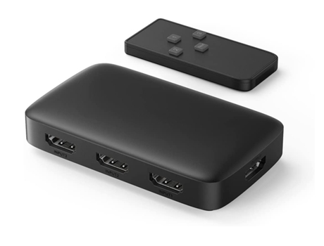 Adaptador Hdmi Switch 4K 30Hz Adaptador Hdmi Switch 3 Entradas CHRONUS HDMI1206-Y2 Negro
