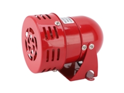 Sirena zumbadora con bocina de motor, 110 decibeles, mini sirena estroboscópica de advertencia eléctrica, sonido de bocina, alarma zumbadora para fábricas, escuelas, ranchos, hogar, CA 110 V, 102 x 75 mm 0.