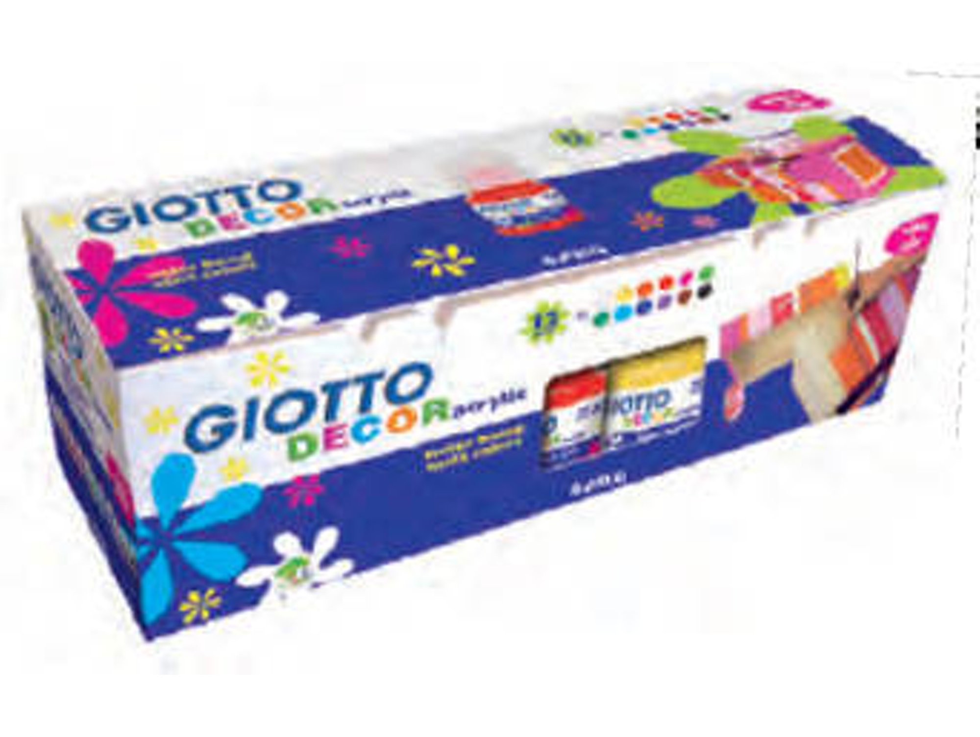 Conjunto de 12 Guaches GIOTTO Líquido Multicolor (25ml)