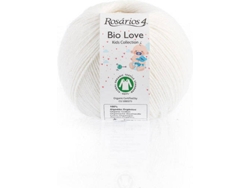 Hilo de Lana ROSARIOS 4 Bio Love P150029 (Blanco - 7,5x7x7,5 cm - Lana)