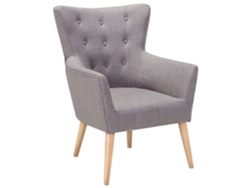 Sillón BELIANI Angen de Poliéster Gris 73x75x100