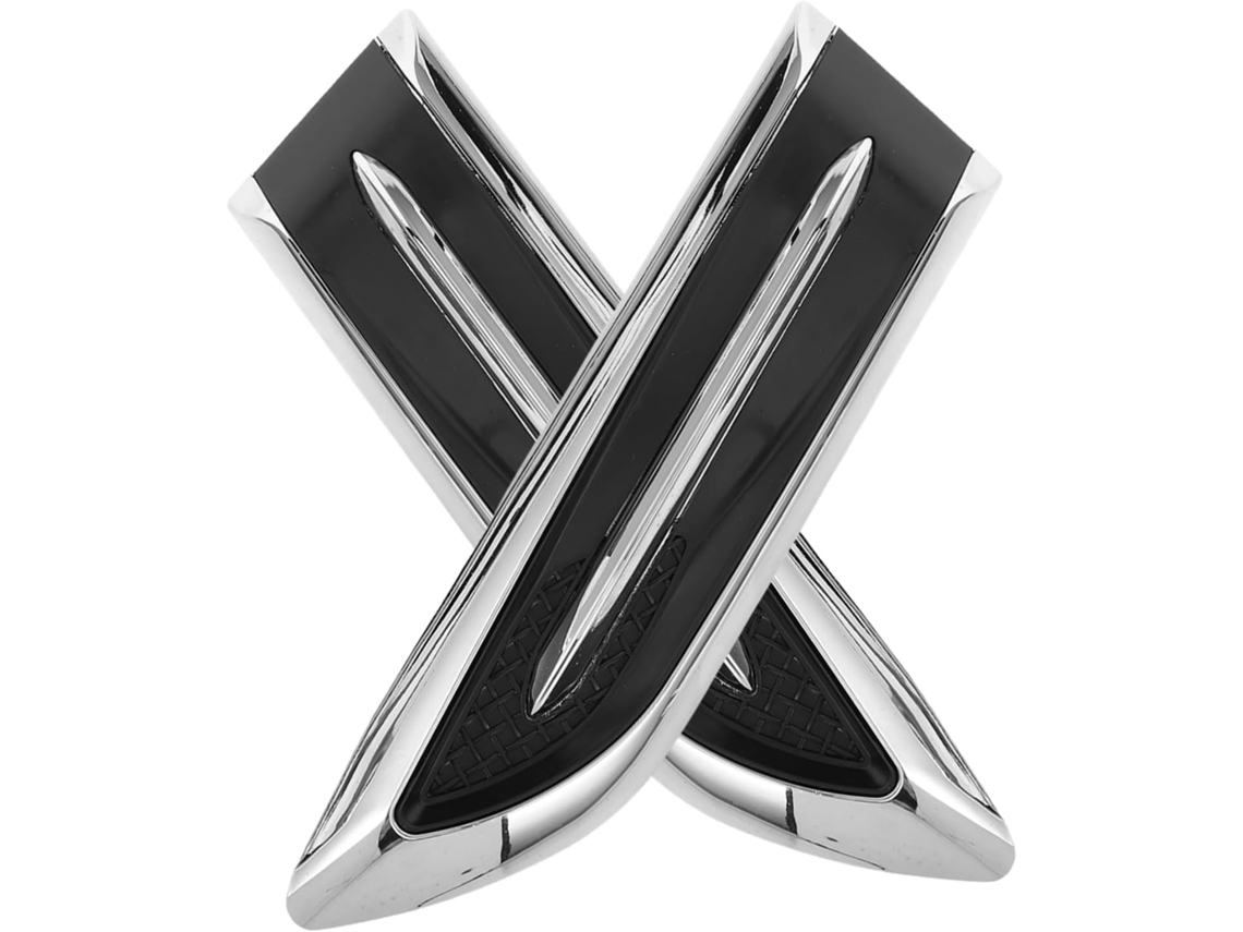Conjunto De 2 Adesivos Decorativos Para Carro Com Acabamento Eletrogalvanizado Para As Laterais Das Janelas.