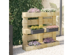 Jardineras Para Europalés 12 Uds Pp Gris 36x13,5x9,5 Cm