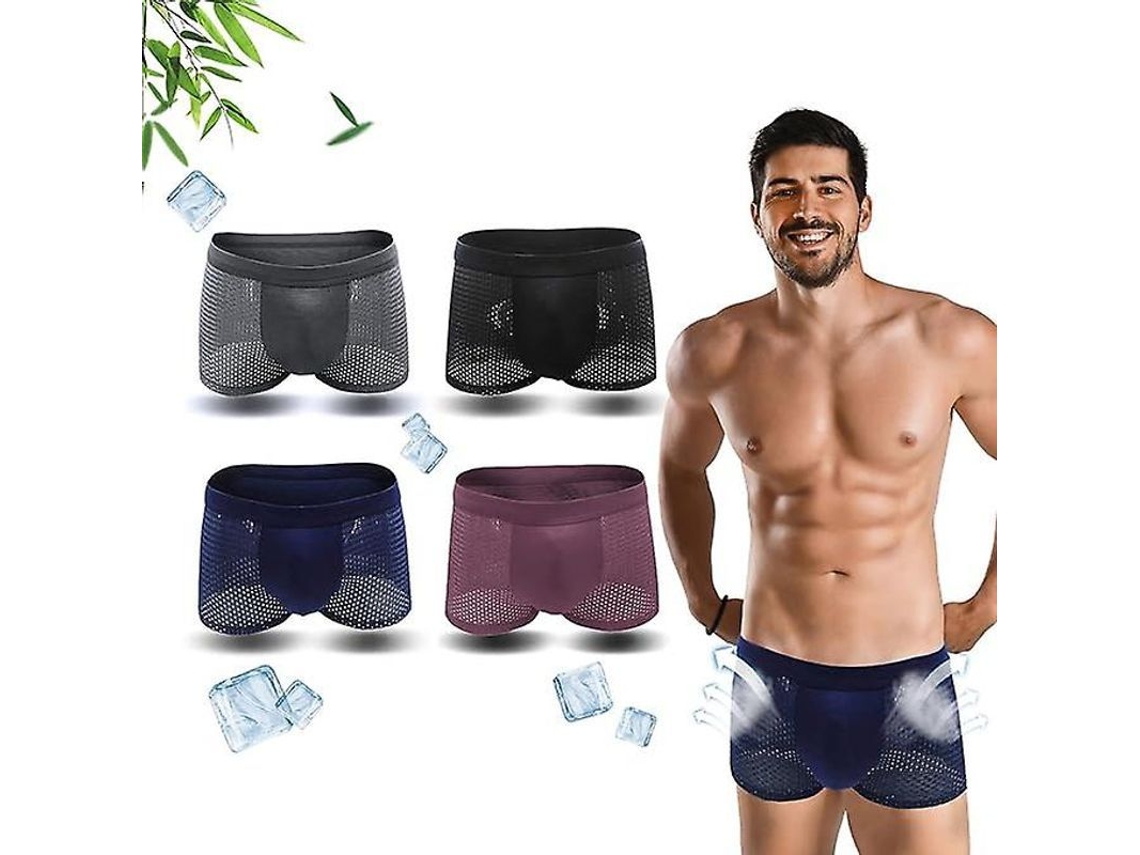 2026-boxhero Calzoncillos De Bambú Para Hombres - Confort Todo El Día, Material Suave Y Transpirable, Regalo Ideal