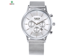 Reloj Analógico De Cuarzo Para Hombre Impermeable Con Correa De Acero Inoxidable