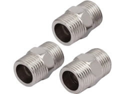Conectores hexagonales de acero inoxidable con rosca externa M20, 3 piezas CHABERLU