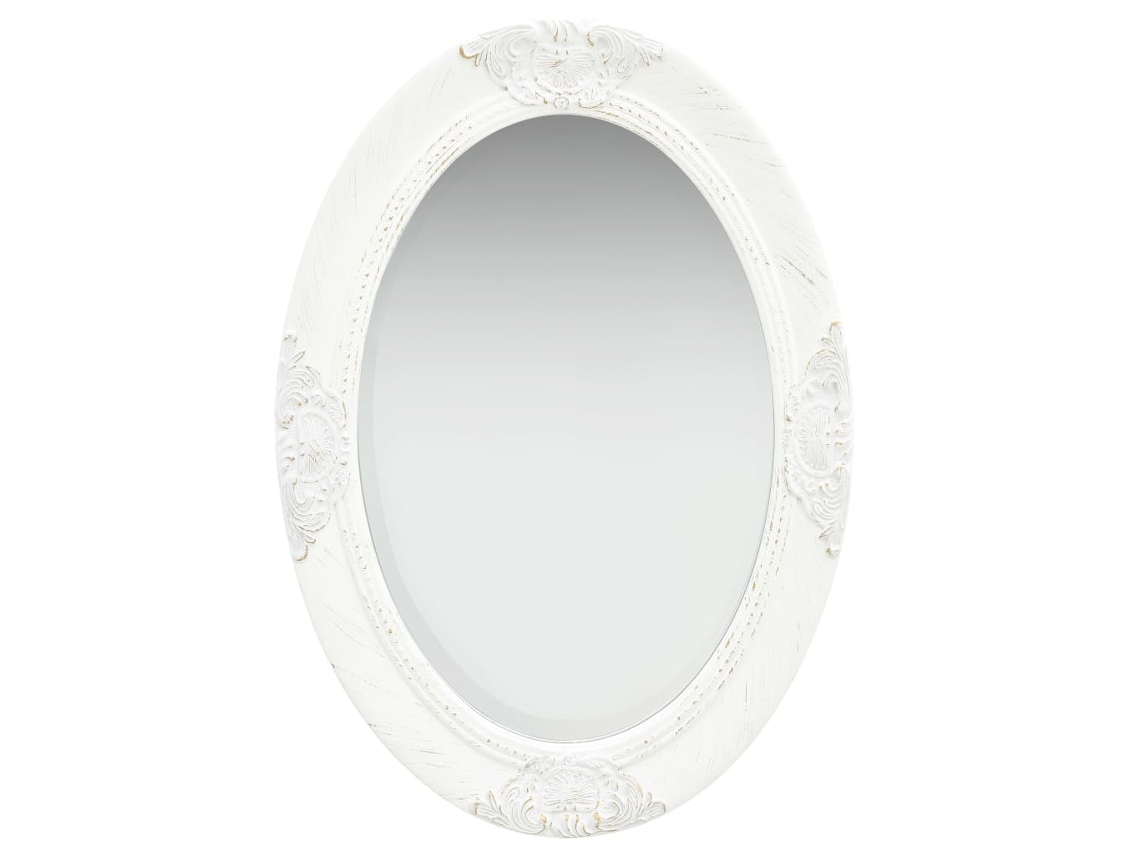 Espejo de pared estilo barroco, 50 x 70 cm, blanco, DKD HOME DECOR