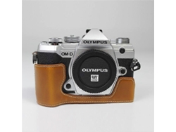 Funda protectora de piel sintética para cámara compatible con Olypus E-M5 Mark III Facpoet