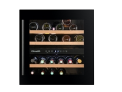 Cava de vino integrable CLIMADIFF CBI40D1B (36 botellas - Negro) con dos zonas de temperatura.