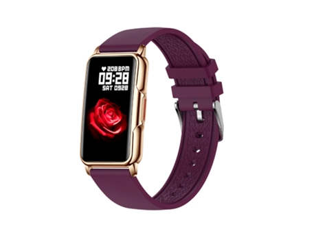 EKO Reloj conectado 5.0 con antirrobo y pulsera de silicona Morado