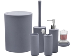 Dispensador De Jabón, Loción, Bote De Basura Y Accesorios - Juego De Baño - Set De 7 Piezas Para Encimera,