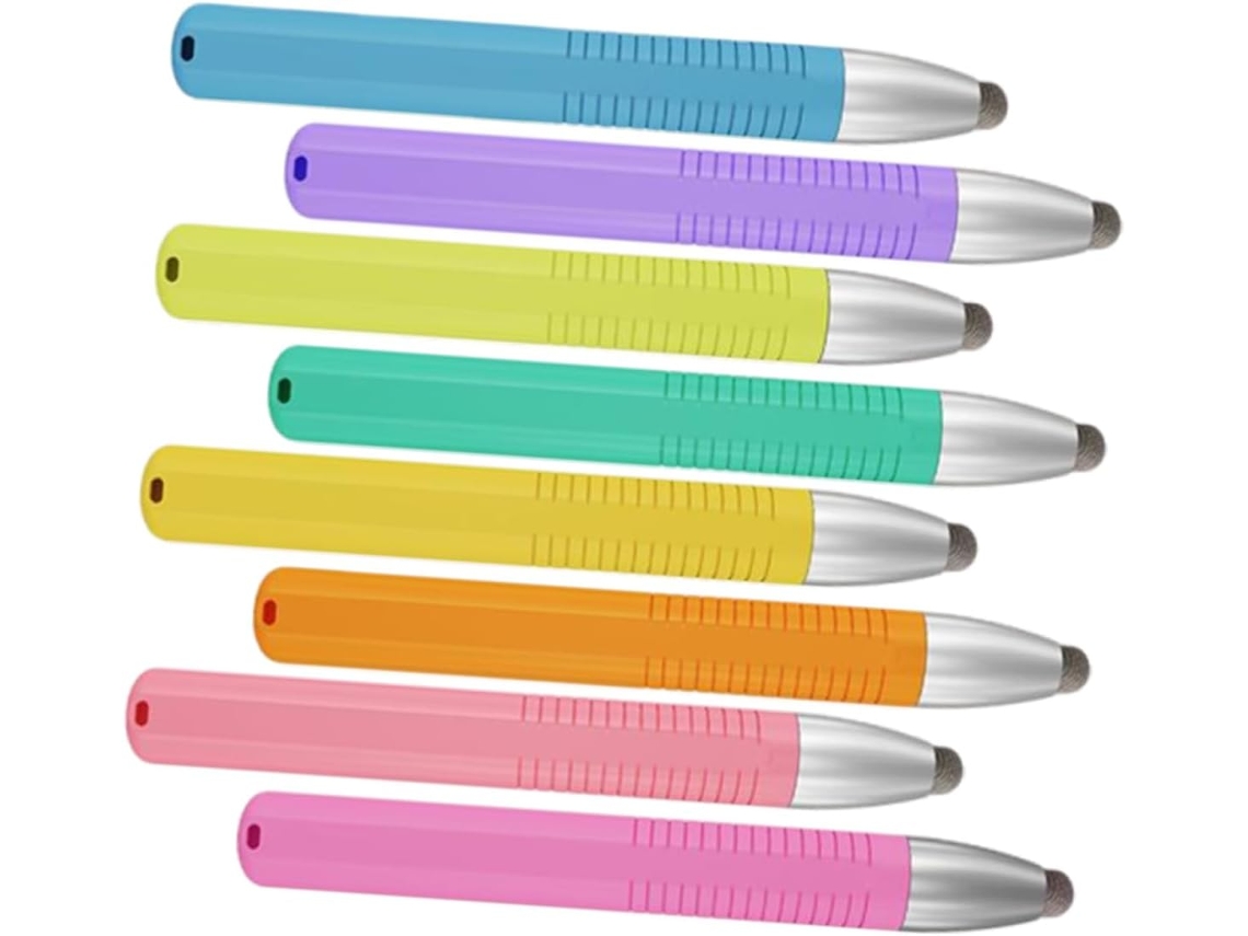Juego De 8 Lápices Ópticos Para Tabletas, Niños, Niñas, Pantallas Táctiles Capacitivas Y Teléfonos Móviles.
